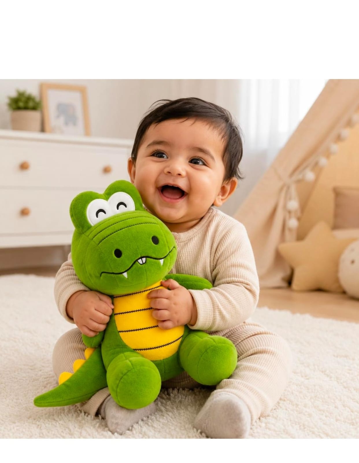 Cute Green Crocodile Soft Toy